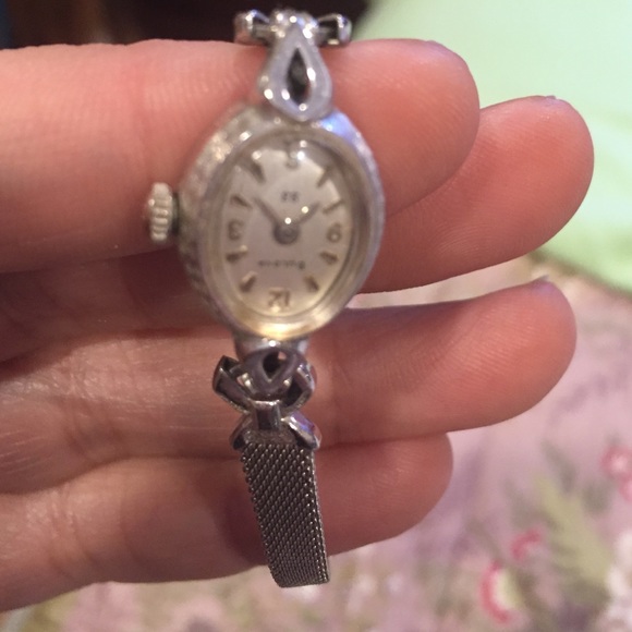 Buliva Small Dainty Silver Ladies Watch