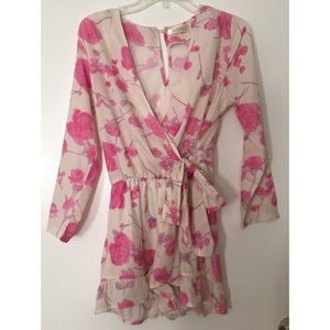 floral long-sleeve romper