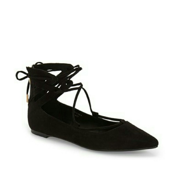 Topshop 'Flight' Ghillie Lace Up Flats - NWT!