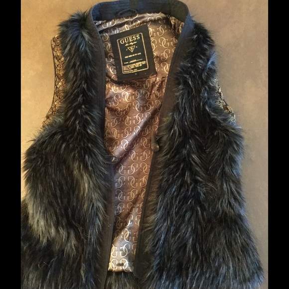 Guess Jackets & Blazers - Guess Faux Fur Vest !! 💖