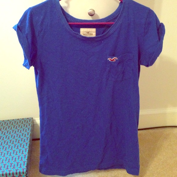Hollister t-shirt cobalt blue