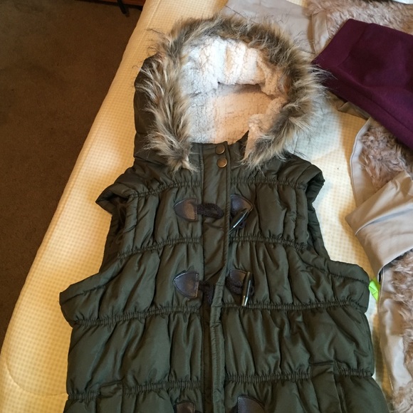 Faux Fur Hooded Vest