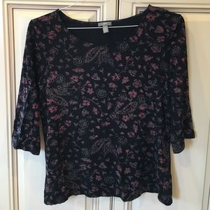 J. Jill 3/4 sleeve top