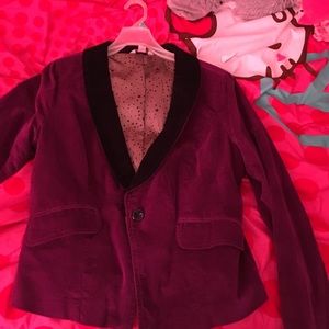 Purple and black blazer