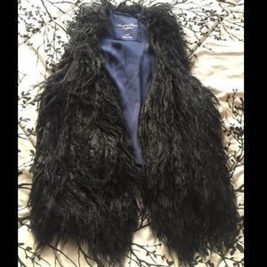Faux fur vest