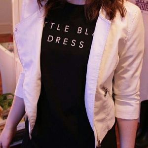 F21 Pure White Pleather Moto Jacket (NWT)