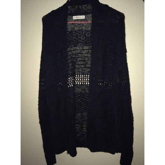 Navy blue long cardigan - Picture 1 of 2