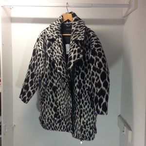 Women's Spotted cocoon coat