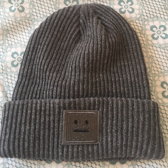 New gray acne studio beanie
