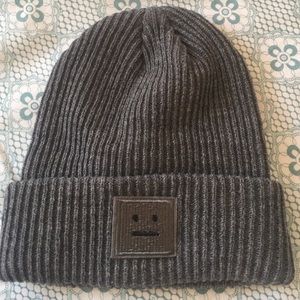 New gray acne studio beanie