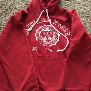 Red American Eagle hoodie size small men's
