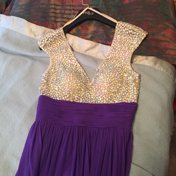 Purple prom dress