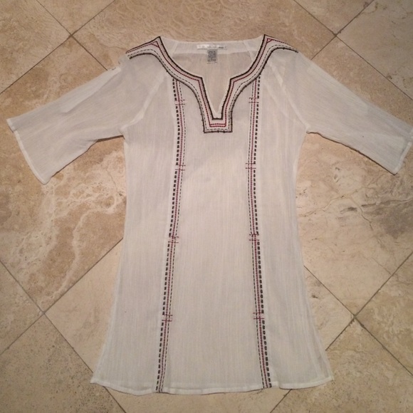 New no tags white cotton tunic