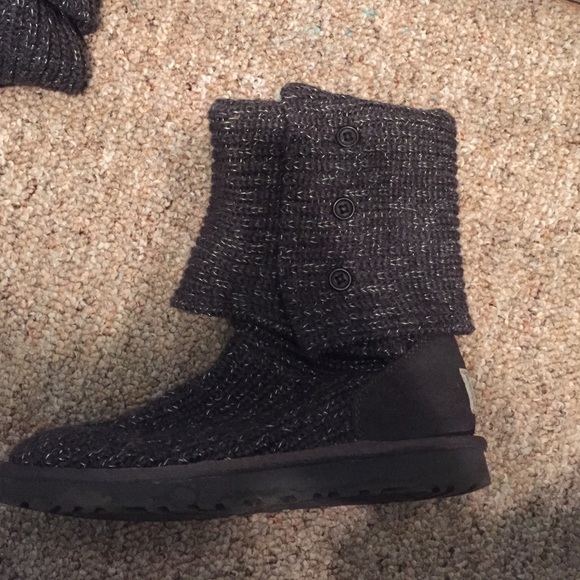 black or grey knitted uggs black or grey knitted uggs