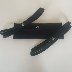 Set of three Lululemon headbands