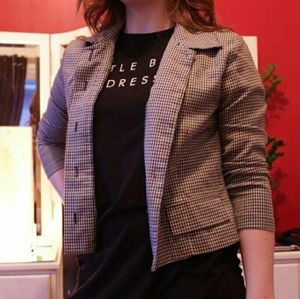 VINTAGE Houndstooth Blazer  (1980s)