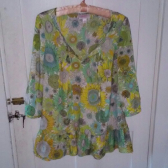 Sunflower Flowy Blouse - Picture 1 of 2