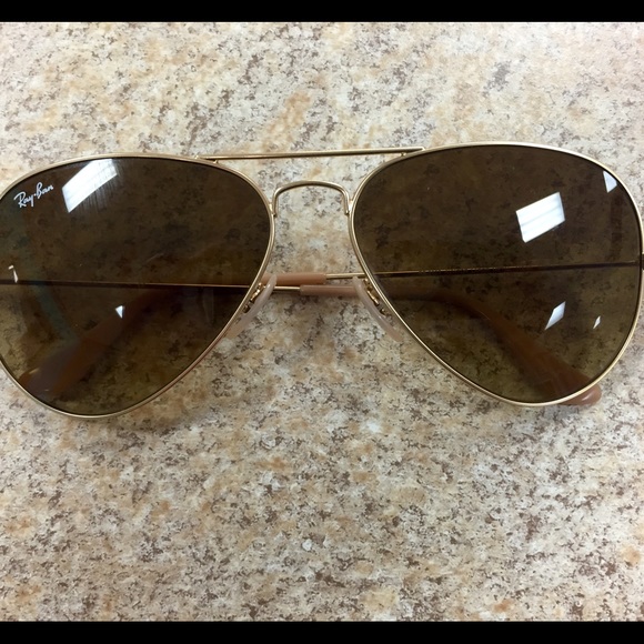 Ray-Bans with Tan lens; In excellent condition.