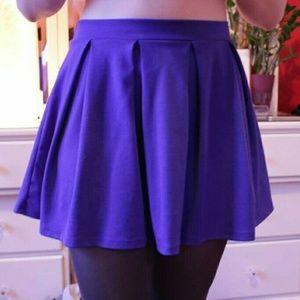 American Eagle Cobalt Blue Pleated Skirt