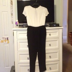 Black and white jumpsuit