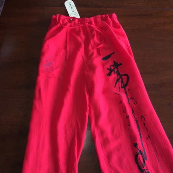 Le Saige Red Baggy Pants
