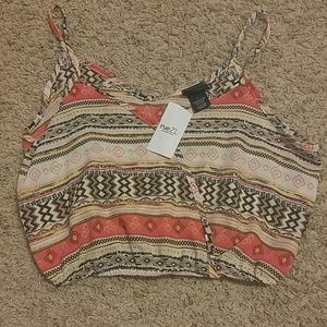Print Crop Top