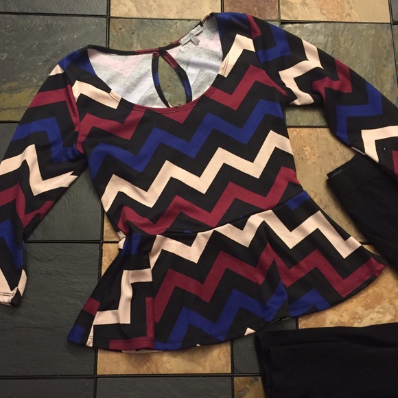 ✨✨Multi Color Peplum Charlotte Russe Top✨✨