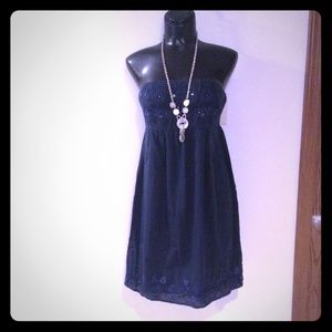 American Eagle tube top dress! Navy Blue!