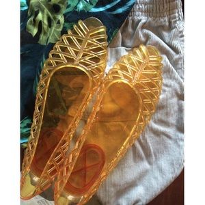American Apparel Jelly Flat Sandals