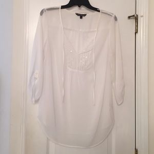 Sheer peasant top