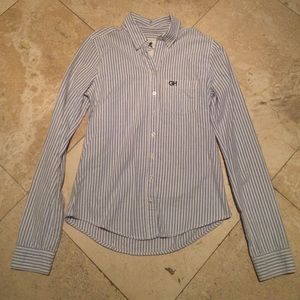 100% cotton cozy button down shirt Hollister