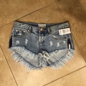 Bonitas Malt Blue Shorts- One Teaspoon