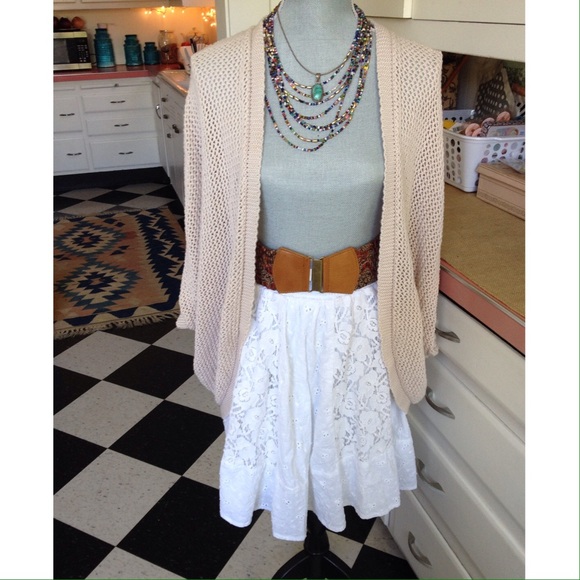 Dresses & Skirts - White Eyelet and Lace Skirt