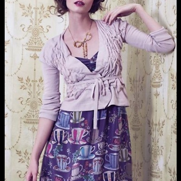 Anthropologie Floreat Tea Cup Dress