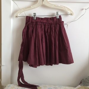 Abercrombie burgundy skirt