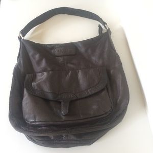 Liebeskind Berlin brown leather hobo bag