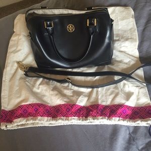 Tory Burch Black 'Middy' Satchel