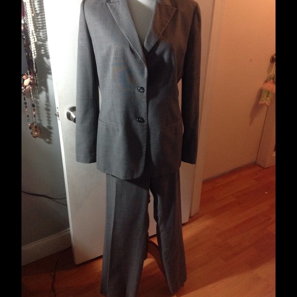 Ann Taylor Loft Gray Pant Suit