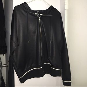 Black jersey jacket H&m