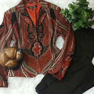 Brown/Burnt Orange Anne Klein Blazer (Sz 6)