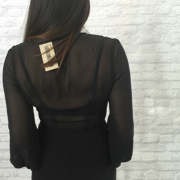 Karen Zambos Black Jumpsuit - Picture 2 of 4