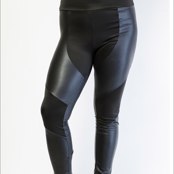 Faux leather leggings