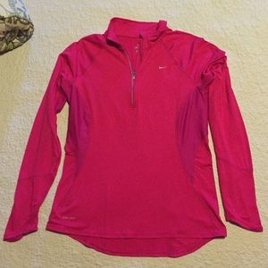Womens Nike dri-fit half-zip pullover