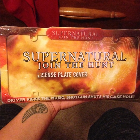 Supernatural license plate cover