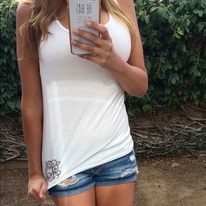SOLD!!! DO NOT BUY white tank with animal print