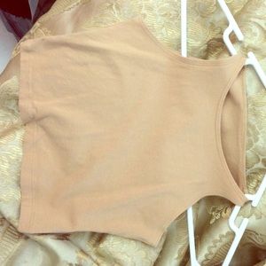 AMERICAN APPAREL NUDE CROP TOP