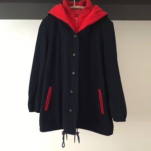 Mod Angel! Vintage Wool Coat with Hood