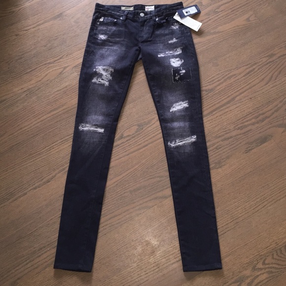Brand new AG jeans "the legging" distressed print - Picture 2 of 4