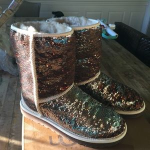Authentic ugg sequin boots