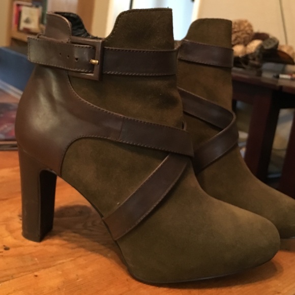 Final PRICE Tahari Boots Sage Green